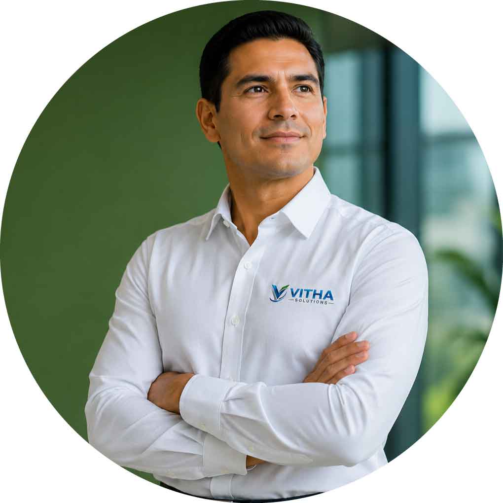 Profesional de VITHA Solutions comprometido con la gestión integral
